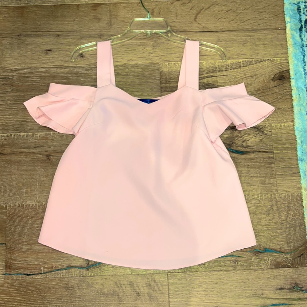 Baby Pink Spring Boutique Blouse